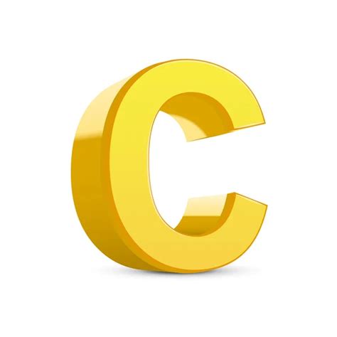 3d Golden Letter C ⬇ Vector Image By © Kchungtw Vector Stock 37734383