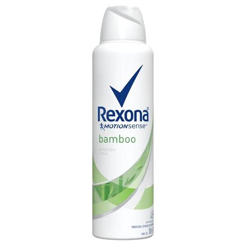 Desodorante Antitranspirante Aerosol Feminino Rexona Bamboo 72 Horas 150ml