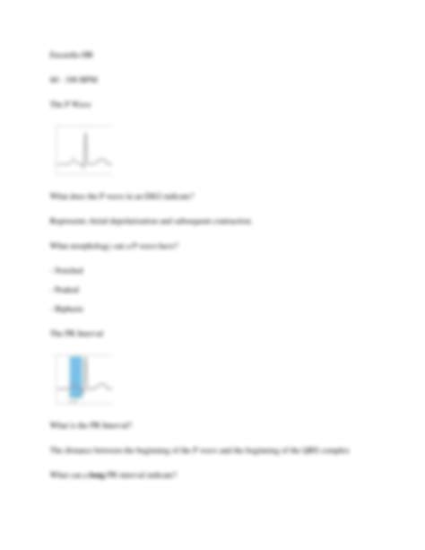 Solution Basic Ekg Questions And Answers Graded A Studypool