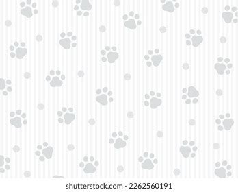 Cat Paw Print Pattern Background Material Stock Illustration 2262560191 ...