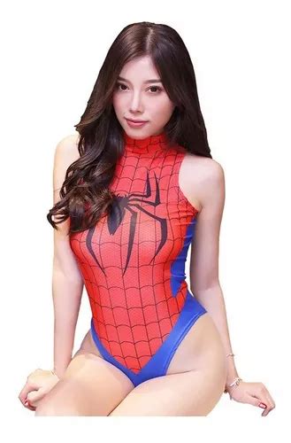 Spiderman Hombre Araña Bikini Traje De Baño Mujer Sexy Meses sin