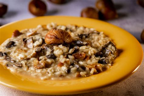 Chestnut & Mushroom Risotto | Italian Recipe