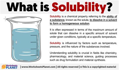 What Is Solubility Definition Of Solubility