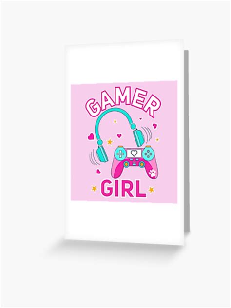 Gamer Girl Aesthetic Gamer Girl Greeting Card For Sale By Graphic