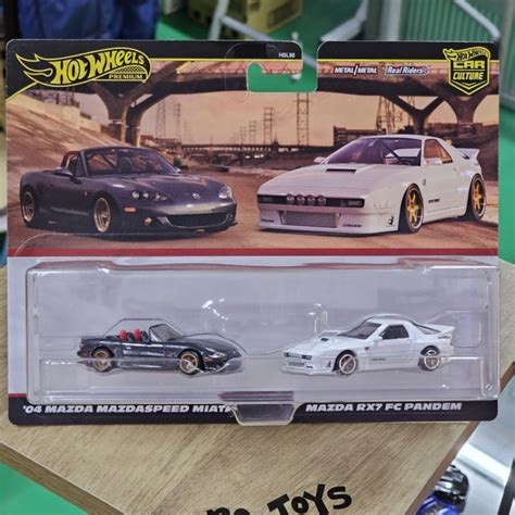 Hot Wheels Premium Twin Pack Mazdaspeed Miata Mazda Rx Fc Padem