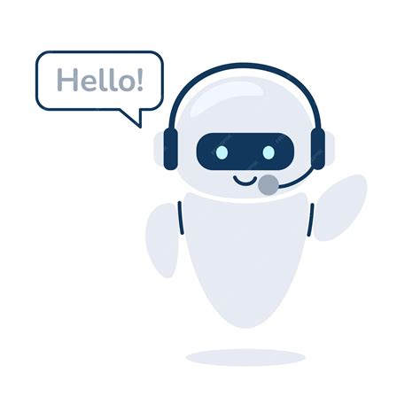 Premium Vector | Digital chat bot robot assistant for customer support