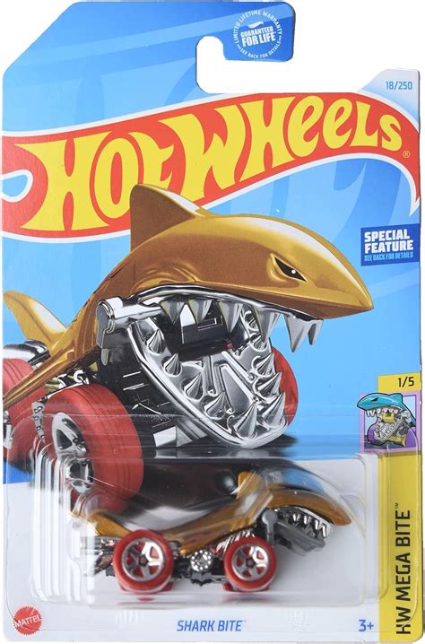 Amazon Mattel Hot Wheels Shark Bite Mega Bite Gold Toys Games