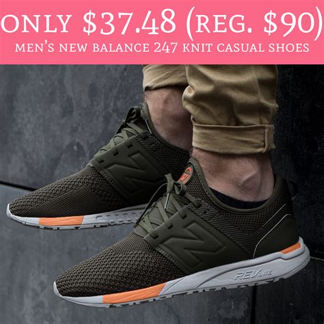 Only $37.48 (Regular $90) Men's New Balance 247 Knit Casual Shoes ...