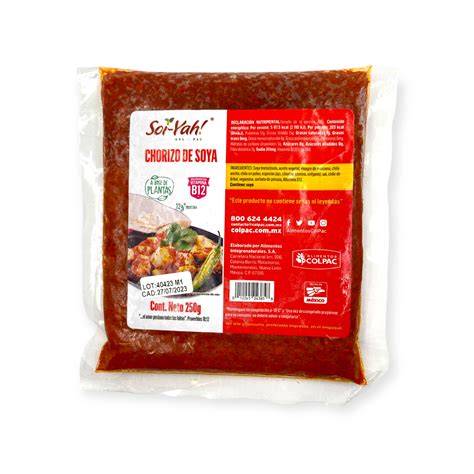 Chorizo De Soya Colpac G Jung Real Food