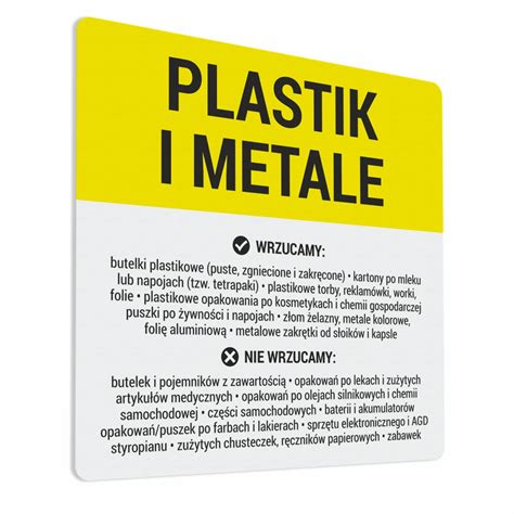 Naklejka Na Kosz Plastik I Metale 1515 Graficzny Pro