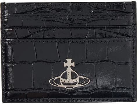 Black Flat Card Holder By Vivienne Westwood On Sale