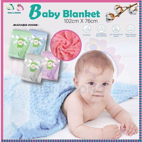 Newborn Baby Blanket Fleece Blanket Flannel Bean Point Dot Soft Selimut