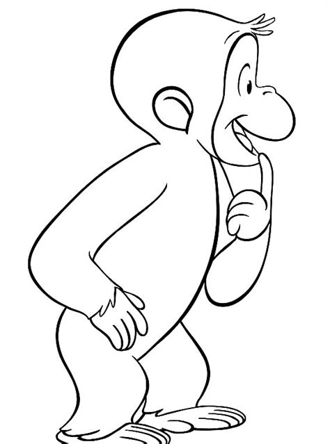 Disegni Curioso Come George Da Colorare