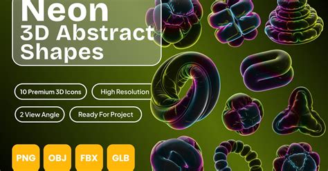 neon  abstract shapes objects ft neon abstract envato
