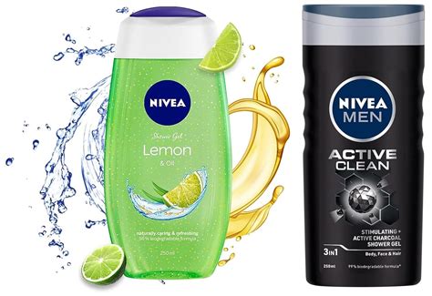 Buy Nivea Men Shower Gel Active Clean Body Wash Men 250ml Shower