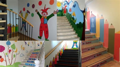 Stairs Decoration Ideas For Preschool Corridor Stair Decoration