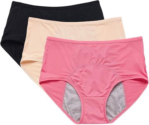 Bmeigo Women Leak Proof Underwear Cotton Briefs Menstrual Period