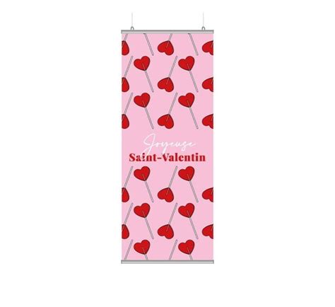 Affiche Joyeuse Saint Valentin AF113 Pour Vitrines Comstickers