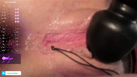 Spectral Violet Pussy Close Up Squirt Violet Spice