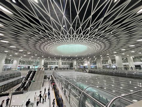 Shenzhen, China’s newest transit hub, Gangxia North Station, which