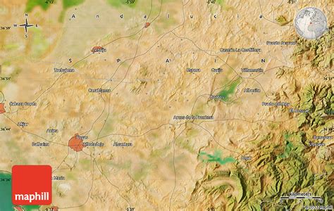 Satellite Map of Arcos De La Frontera