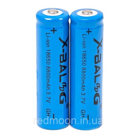 Купити Акумулятор 18650 Li Ion X BALOG 8800mAh 3 7V Якість Синій