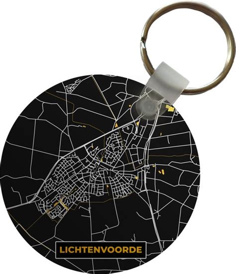 Sleutelhanger Lichtenvoorde Stadskaart Plattegrond Kaart