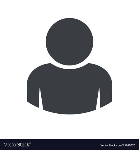 Anonymous Person Silhouette Icon Royalty Free Vector Image