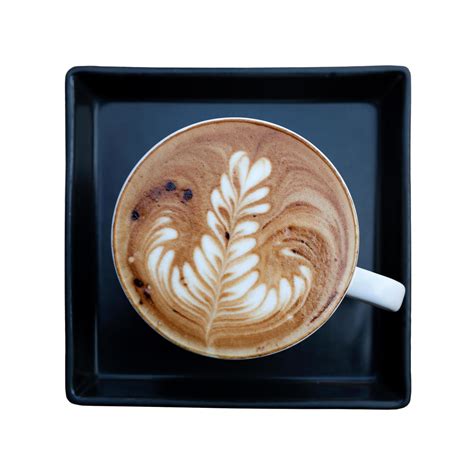 Top view latte art coffee 11042069 Stock Photo at Vecteezy