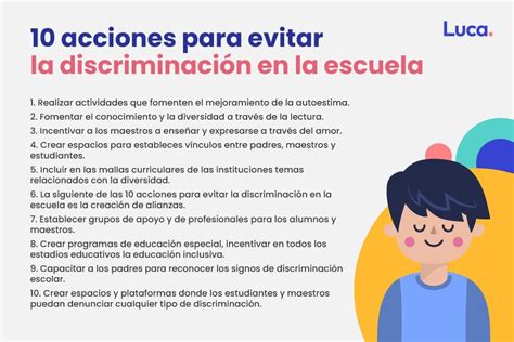 10 Acciones Para Evitar La Discriminación En La Escuela Primeros Pasos