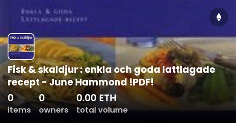 Fisk Skaldjur Enkla Och Goda Lattlagade Recept June Hammond Pdf