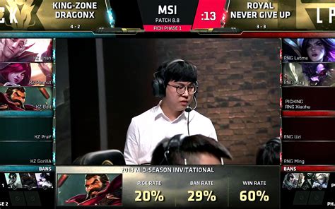 【英雄联盟msi】2018msi 小组赛day4 国外解说 Rng Vs Kz哔哩哔哩bilibili