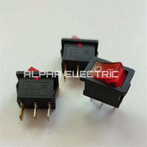 Jual Saklar Rocker Switch Lampu 3 Pin Saklar 3 Kaki Karaoke Kecil