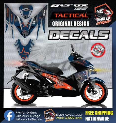 Tactical Aerox Aclove Street Decals