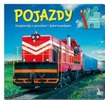 Pojazdy Książeczka z puzzlami i kolorowankami praca zbiorowa