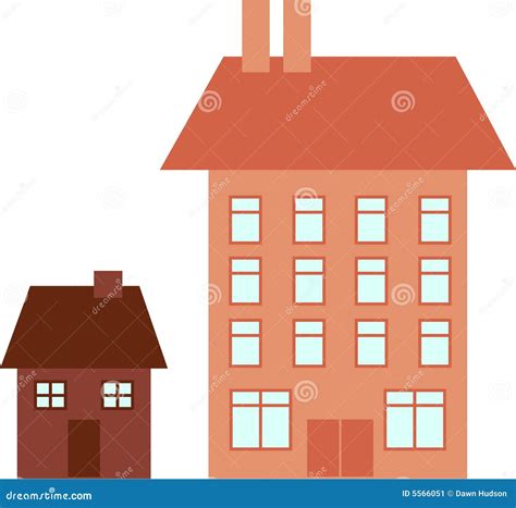 Big house little house stock illustration. Image of little - 5566051