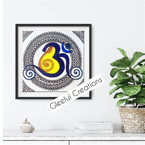 Indian Art Paintings Relief Mandala Tapestry Home Decor Decals