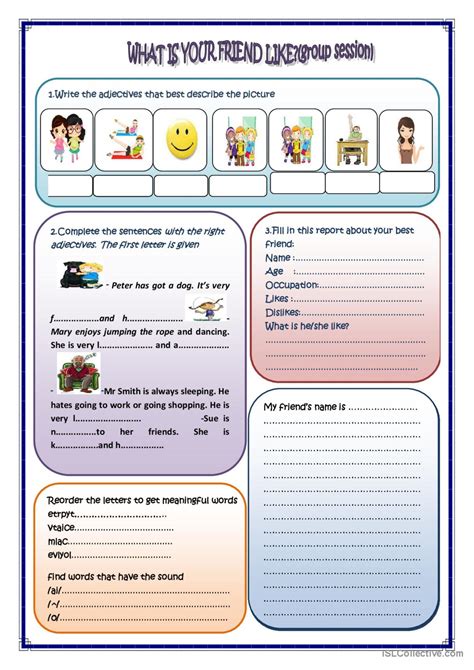 What S Your Friend Like English Esl Worksheets Pdf Doc