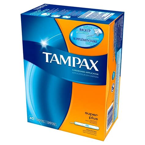 Tampax Anti Slip Grip Cardboard Applicator Super Plus Absorbency