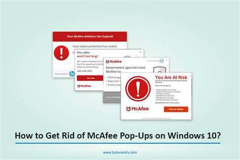 How To Get Rid Of Mcafee Pop Ups On Windows 10