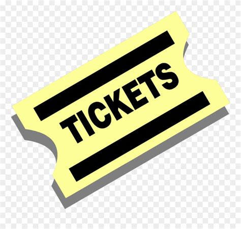 Concert Ticket Clipart - Transparent Background Ticket Clipart - Png ...