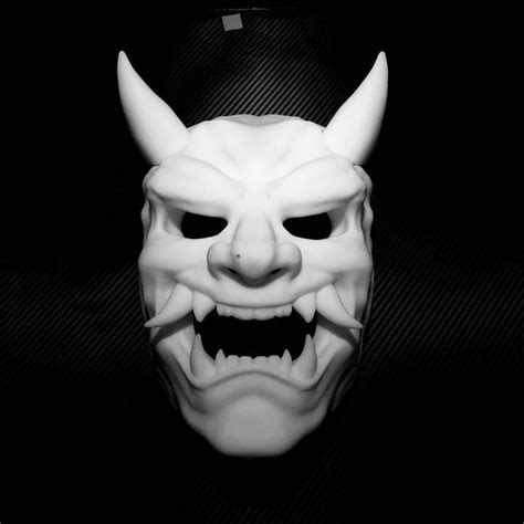 3d Printable Oni Demon Mask Wearable Traditional Japanese Demon Mask