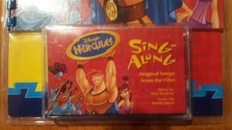 Disney Hercules Cassette Sing Along And Song Book Movie Sound Track Rare