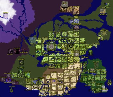 Ragnarok Onlineworld Map — Strategywiki Strategy Guide And Game