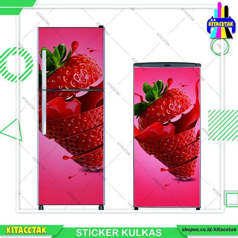 Jual Stiker Kulkas Sticker Wallpaper Kulkas Dan Pintu Motif Buah