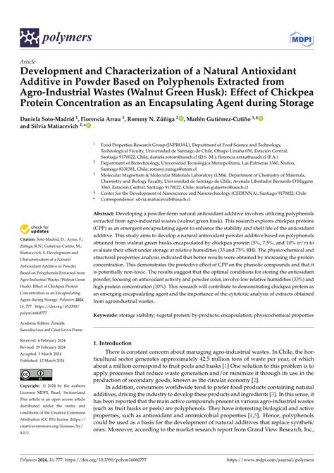 PDF Development And Characterization Of A Natural Antioxidant