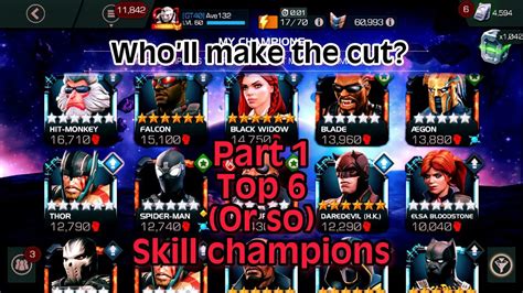 Skill Top 6 Champions Mcoc Youtube