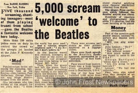 Beatles Newspaper Clippings Part The Beatles