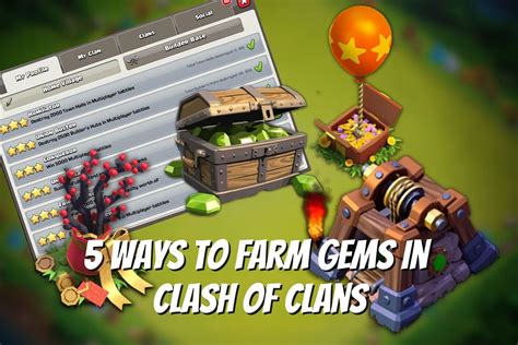 5 Ways To Farm Gems Faster In Clash Of Clans