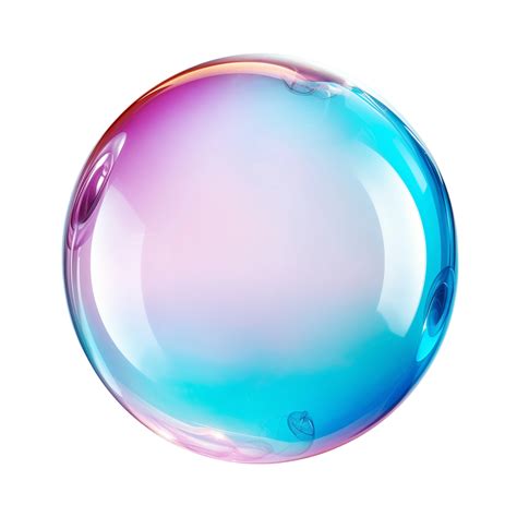 colorful soap bubble  transparent background  png